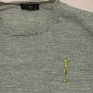 J Crew merino wool sweater embroidered